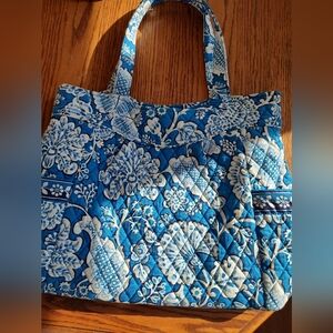Vera Bradley Blue and White Floral Shoulder Bag
